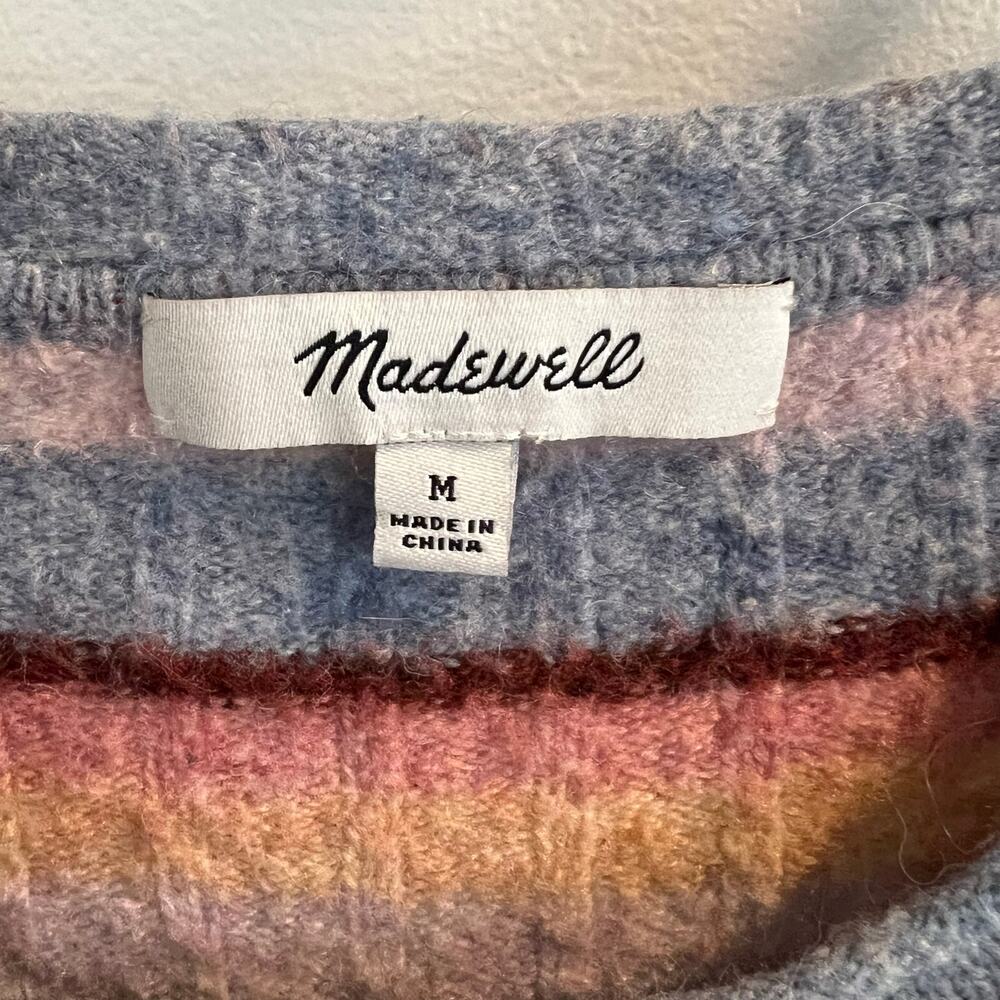 Madewell Multicolor Striped Pullover Sweater Size M - Picture 3 of 7
